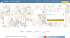 Desktop Screenshot of micasanursingcenter.com